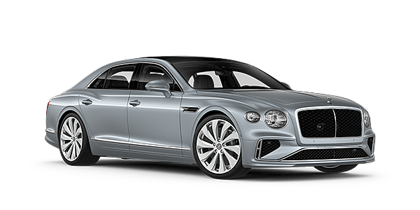 Bentley Firenze New Bentley Flying Spur sedan front three quarter in Silverlake paint