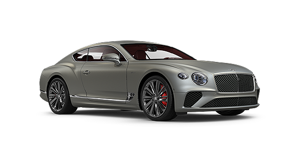 Bentley Firenze Bentley GT Speed coupe in Extreme Silver paint front 34